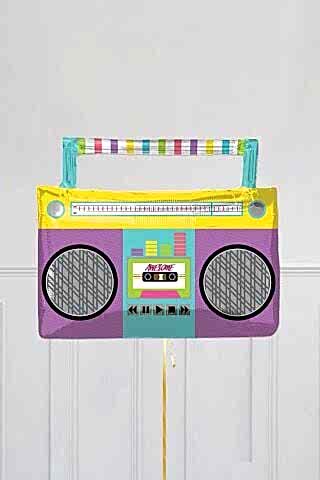 Radyo Şeklinde Folyo Balon Retro 80ler 90lar Partisi Retro Folyo Balon