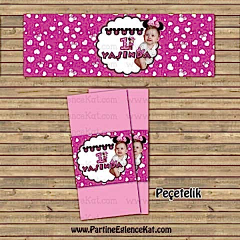 Peçete Sargısı - Minie Mouse Konsept