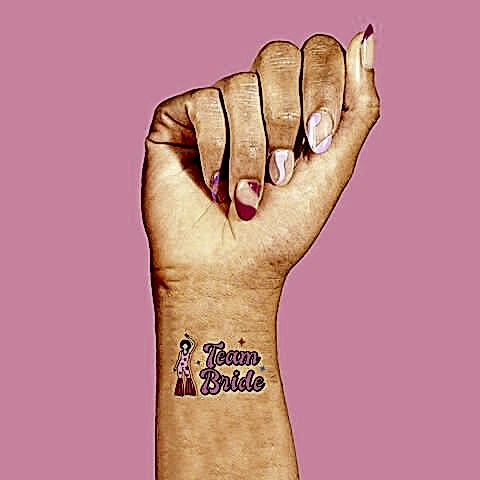 Disko Konsept Team Bride Geçici Dövme