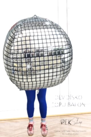 Dev Disko Topu Şeklinde Folyo Balon 50inç 125cm
