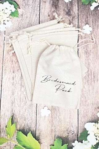 ''Bridesmaid Pack'' Gelin - Nedime Hediye Kesesi - 10 Adet