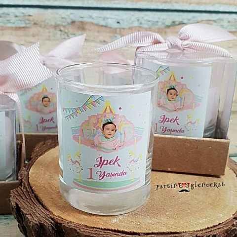 Atlı Karınca Konsept Doğum Günü Hediyesi Bardak Mum