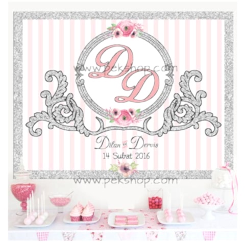 Nişan Masası Pano 70x100cm - 1801