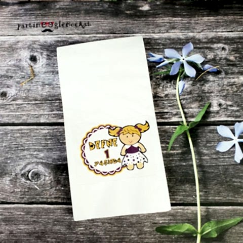 Oyuncak Bebek Konsept  Baskılı Peçete