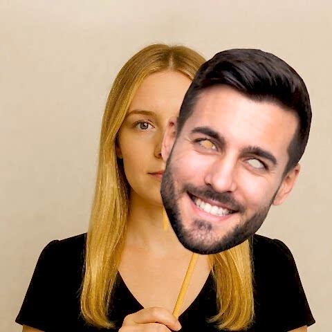 Çubuklu Kişiye Özel Yüz Maskesi