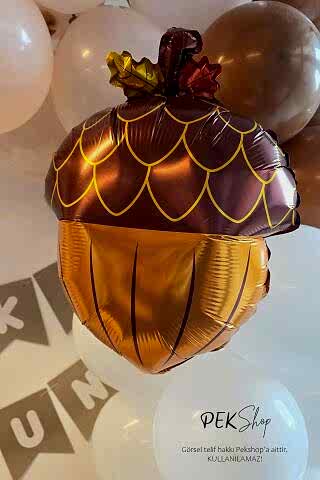 Fındık Şekilli Folyo Balon Fındık Balon 58x41cm