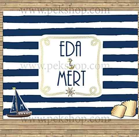 Nişan Masası Panosu 70x100cm - 1809