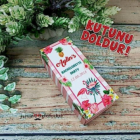 Aloha Konsept Bekarlığa Veda Hediyelikleri Kutusu