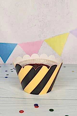 İnşaat Konsepti Cupcake Sargısı 10'lu