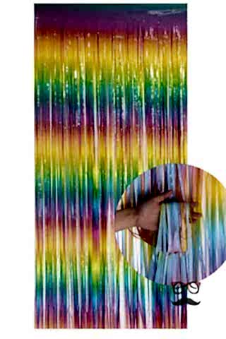 Fon Perde Kapı Perdesi Makaron Renkli Arka Fon Süs Parti Fonu