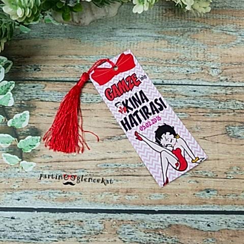 Betty Boop Konseptli Hediyelik Kitap Ayracı