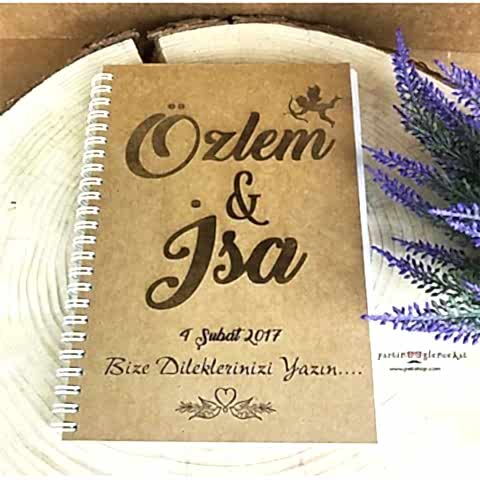 Kişiye Özel İsimli Anı Defteri