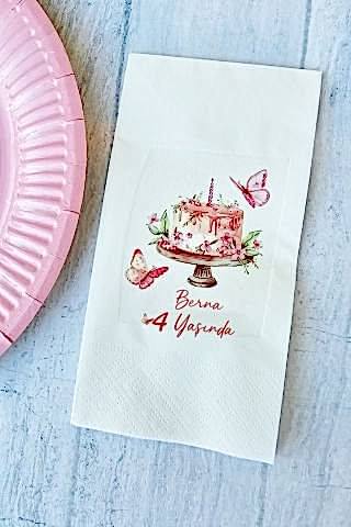 Kişiye Özel Kelebek Konsept Peçete