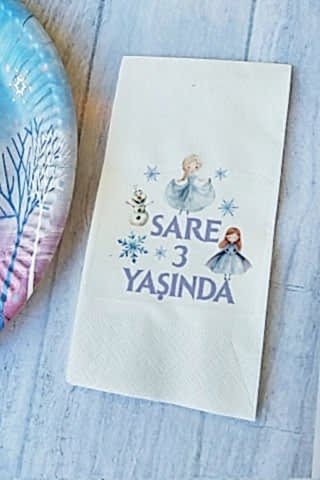 Kişiye Özel Elsa Konsept Peçete
