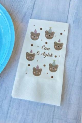 Kişiye Özel Ayıcık Konsept Peçete