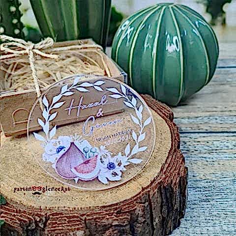 İncir Aşkı Konsept Şeffaf Pleksi Magnet