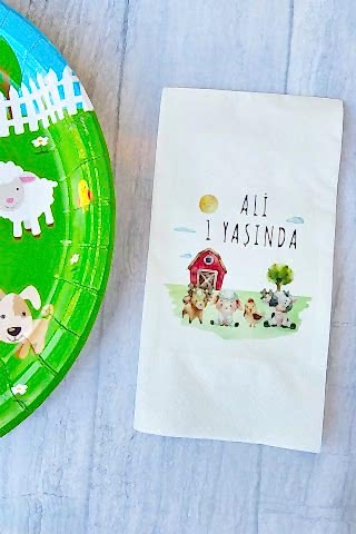 Kişiye Özel Çiftlik Konsept Peçete