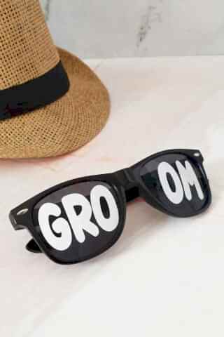 Groom Yazılı Damat Gözlüğü - Gelin Damat Fotoğraf Aksesuarı Gözlük