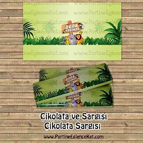Safari Konsept Çikolata Sargısı