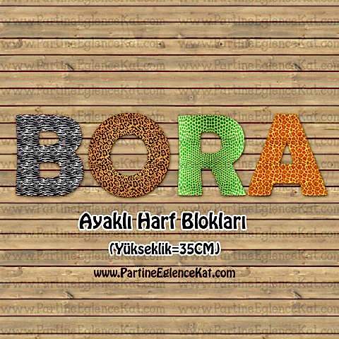 Safari Konsept Ayaklı Harf Blokları