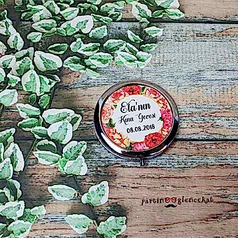 Çiçekli Konsept Hediyelik Ayna