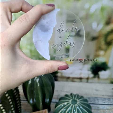 Zarif Konsept Şeffaf Pleksi Magnet