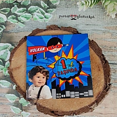 Superman Konsept Ahşap Puzzle Magnet