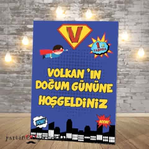 Karşılama Panosu -Superman Konsept