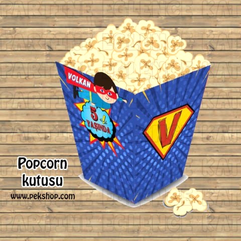 Supermen Konsept Popcorn Kutusu