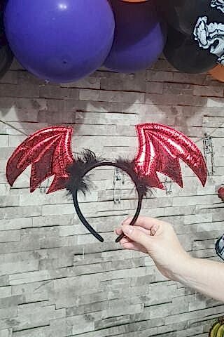 Yarasa Tacı Halloween Saç Aksesuarı Cadılar Bayramı Tacı Lüks