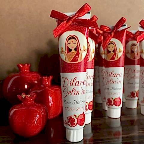 Hintli Kına Kızı Konseptli Hediyelik El Kremi