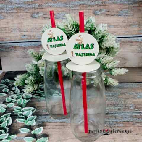 TaşDevri BamBam Konsept Pipet Süslü Limonata Şişesi