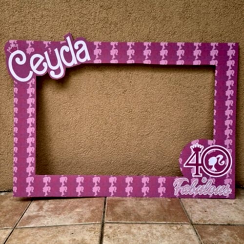 Barbie Konsept Doğum Günü Hatıra Fotoğraf Çerçevesi