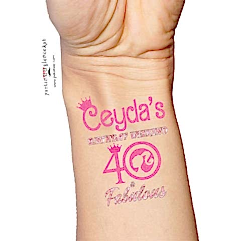 Barbie Konsept Doğumgünü Dövmesi