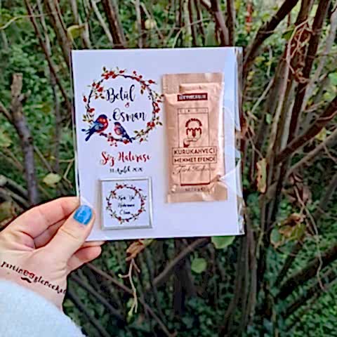 Kış Çiçekleri Konsept Türk Kahveli Hediyelik