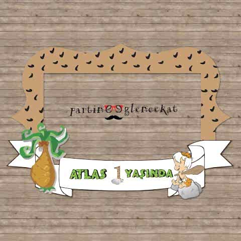 Taş Devri ''BamBam'' Konsept Fotoğraf Çerçevesi