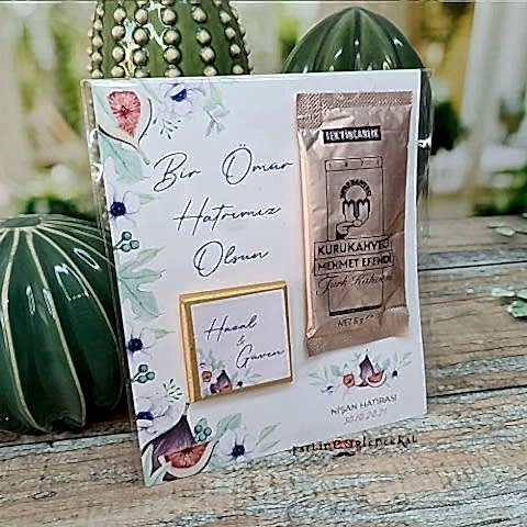 İncir Aşkı Konsept Türk Kahveli Nikah Şekeri