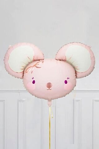 Sevimli Fare Kafası Folyo Balon 68cm