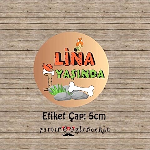 Taşdevri ''Çakıl'' Konsept 35 Adet 5cm Etiket