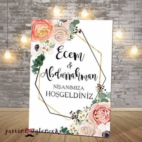 Soft- Gold Temalı Karşılama Panosu