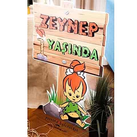 Taş Devri ''Çakıl'' Konsept 70x100cm Yön Panosu