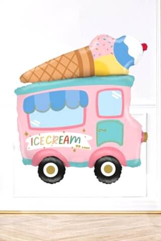 Dondurma Kamyonu Folyo Balon Doğum Günü Balonları