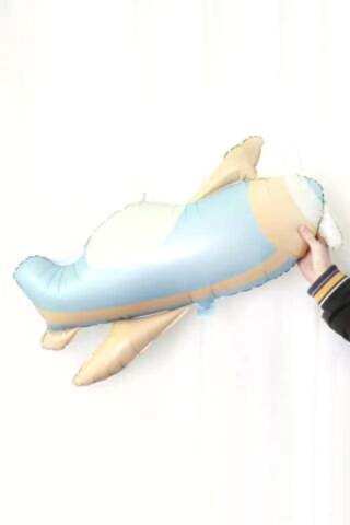 Retro Bohem Uçak Folyo Balon