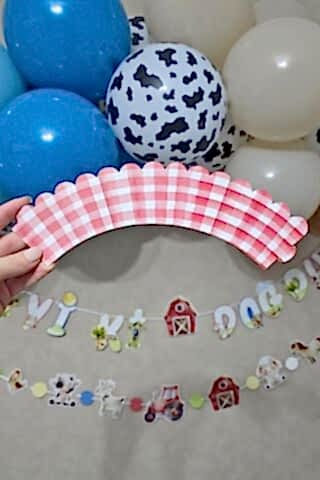 Çiftlik Konsept Cupcake Sargısı 10'lu