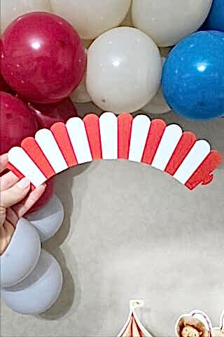 Sirk Konsept Cupcake Sargısı 10'lu