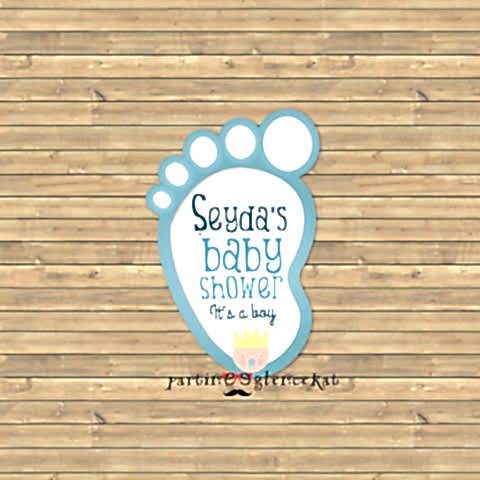 Baby Boy Konsept 35 Adet 5cm Etiket