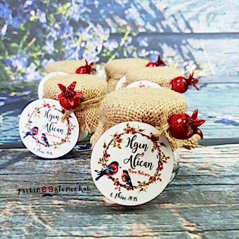 Kış Çiçekleri Konsept Kavanoz Hediyelik