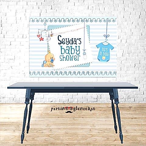 Baby Boy Konsept Masa Üstü Pano