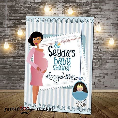 Baby Boy Konsept Karşılama Panosu