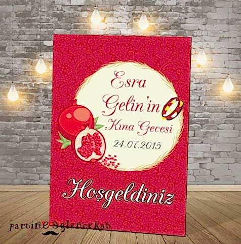 Nar Konsept Kına Gecesi Panosu